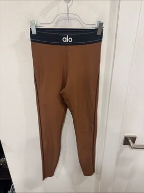 ALO Yogs Brown Leggings with Black Waistband